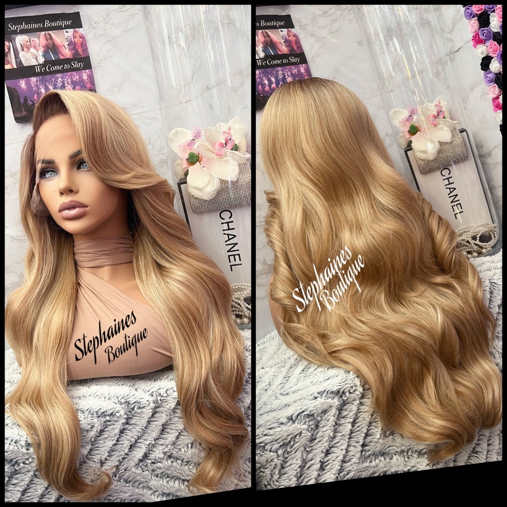 Human Hair Blended Lace Front Wig